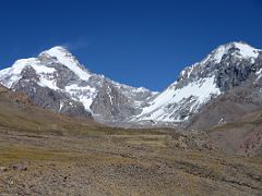 15 Aconcagua East Face And Ameghino From The Relinchos Valley Between Casa de Piedra And Plaza Argentina Base Camp.jpg